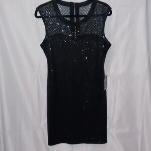 Express Black sequin dress, NWT, M